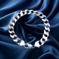 Pre-Loved Vintage Second Hand 925 Sterling Silver Bracelet 62g 2H925-255