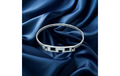 Pre-loved Vintage Second Hand 925 Silver Bangle 3.7g 2H925-110