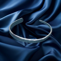 Pre-loved Vintage Second Hand 925 Silver Bangle 23g 2H925-114