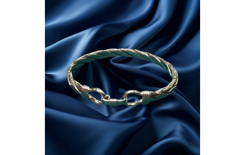 Pre-loved Vintage Second Hand 925 Sterling Silver Fully Hallmarked Bangle 48gm 2H925-123