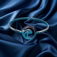 PPre-loved Vintage Second Hand 925 Sterling Silver Bangle 13g 2H925-133