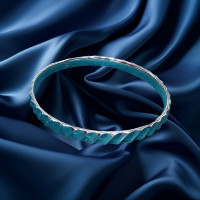 Pre-loved Vintage Second Hand 925 Silver Bangle 26g 2H925-134