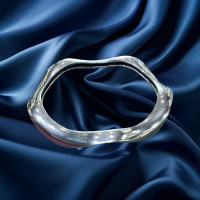 Pre-loved Vintage Second Hand 925 Silver Bangle 50g 2H925-154