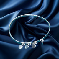 Pre-loved Vintage Second Hand 925 Sterling Silver Bangle 15g 2H925-175