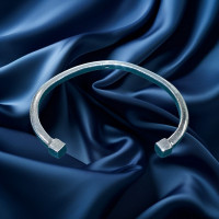 Pre-loved Vintage Second Hand 925 Silver Bangle 33g 2H925-181