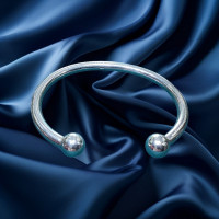 Pre-loved Vintage Second Hand 925 Sterling Silver Bangle 40g 2H925-190