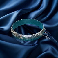 Pre-loved Vintage Second Hand 925 Silver Bangle 17g 2H925-207