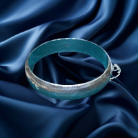 Pre-loved Vintage Second Hand 925 Sterling Silver Bangle 19g 2H925-209