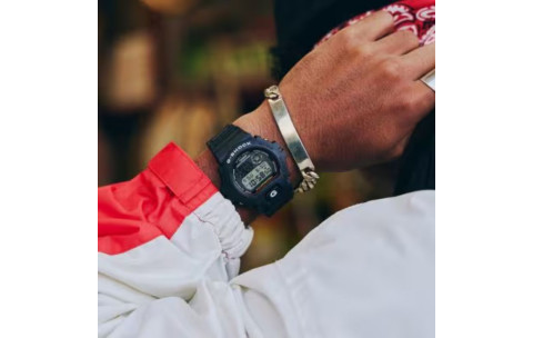 Casio G-Shock DW-6900RL-1ER "Red Eye" Stealth Black Triple Graph Watch