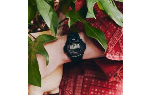 Casio G-Shock DW-6900RL-1ER "Red Eye" Stealth Black Triple Graph Watch