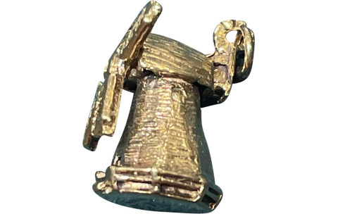 Pre-loved vintage second hand 9ct yellow gold windmill charm