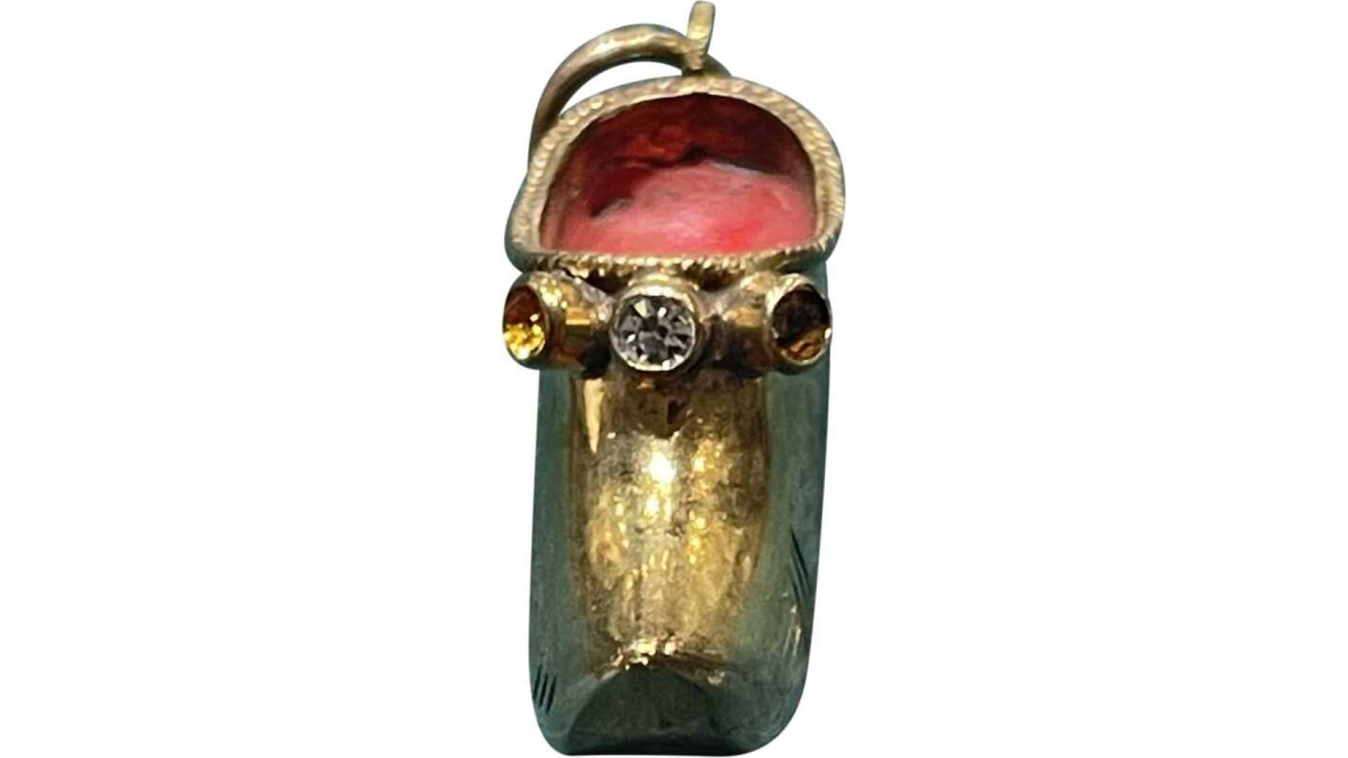 Gold Charms with Gemstones – Second Hand Sparkling Pieces UK