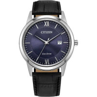 Citizen Eco-Drive AW1780-09L Blue Dial Leather Strap Watch with Sapphire Crystal