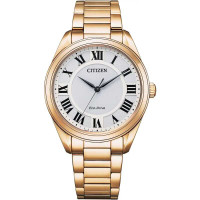 Citizen Eco-Drive EM0973-55A Rose Gold Minimalist Ladies Mesh Watch