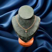 18ct Yellow Gold GIA Certified 0.51ct Diamond Pendant Necklace 324959