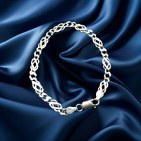 Vintage Second Hand 9ct Yellow Gold Celtic Style Bracelet 2G0173