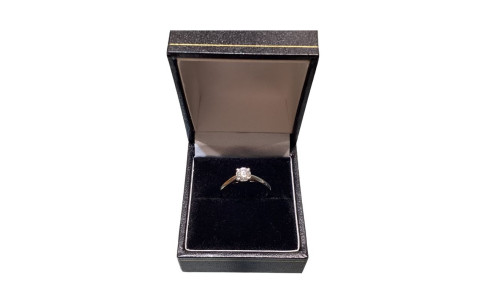 Brand New Platinum 0.50ct GIA D-Colour Excellent Cut Diamond Solitaire Ring - 322260