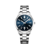 Gents Brand New Rotary Contemporary Blue Dial Stainless Steel Watch GB05520/05