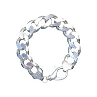 Pre-Loved Vintage Second Hand 925 Silver Bracelet Men's 78.1g 2H925-04