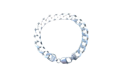 Pre-Loved Vintage Second Hand 925 Silver Bracelet Men's 36.1g 2H925-22