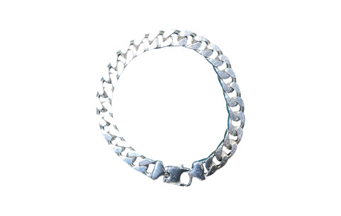 Pre-loved Vintage Second Hand 925 Sterling Silver Curb Bracelet Men's 39.2g 2H925-29