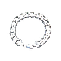 Pre-loved Vintage Second Hand 925 Sterling Silver Curb Bracelet Men's 63.7g 2H925-35