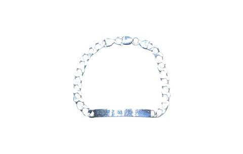 Pre-Loved Vintage Second Hand 925 Sterling Silver Curb ID Bracelet 16.1g 2H925-38