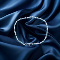 Brand New 925 Silver Fancy Link Bracelet 5g N925-004
