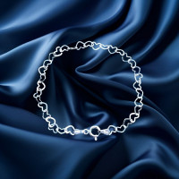 Brand New 925 Silver Bracelet 1.8g N925-010