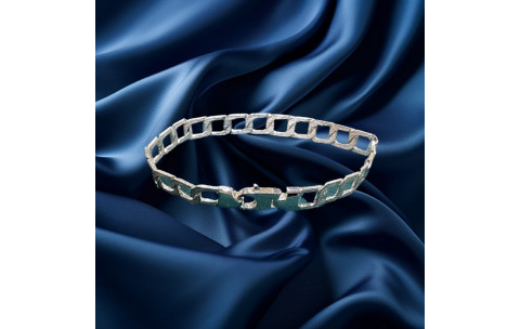 Brand New 925 Sterling Silver Curb Bracelet 13g N925-024