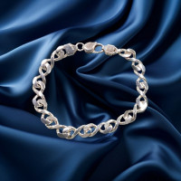 Brand New 925 Sterling Silver Bracelet 28g N925-034