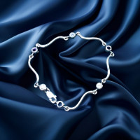 Brand New 925 Silver Bracelet 7g N925-063