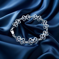 Brand New Fully Hallmarked 925 Sterling Silver Bracelet N925-080