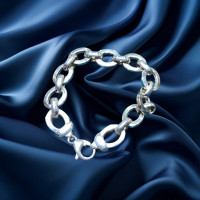 Brand New 925 Sterling Silver Bracelet 20g N925-091