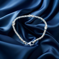 Brand New 925 Sterling Silver Bracelet 8.8g N925-100