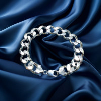Pre-Loved Vintage Second Hand 925 Silver Bracelet 37g 2H925-63