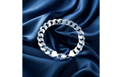Pre-Loved Vintage Second Hand 925 Sterling Silver Bracelet 60.7g 2H925-64
