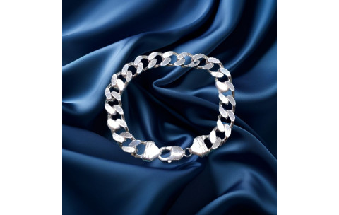 Pre-Loved Vintage Second Hand 925 Sterling Silver Bracelet 62.4g 2H925-67