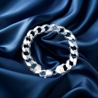 Pre-Loved Vintage Second Hand 925 Sterling Silver Bracelet 53.3g 2H925-75