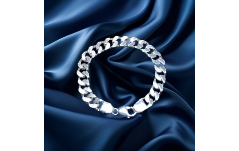 Pre-Loved Vintage Second Hand 925 Sterling Silver Bracelet 52.6g 2H925-77