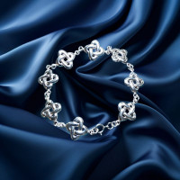 Pre-Loved Vintage Second Hand 925 Silver Bracelet 15.6g 2H925-95