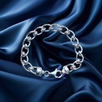 Pre-Loved Vintage Second Hand 925 Silver Bracelet 18g 2H925-242