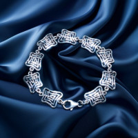 Pre-Loved Vintage Second Hand 925 Silver Bracelet 11g 2H925-244