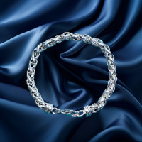Pre-loved Vintage Second Hand 925 Sterling Silver Bracelet 22g 2H925-249