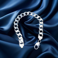 Pre-Loved Vintage Second Hand 925 Sterling Silver Bracelet 28g 2H925-269