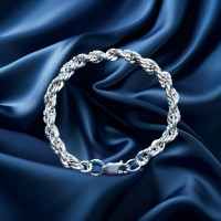 Pre-Loved Vintage Second Hand 925 Sterling Silver Bracelet 14g 2H925-273
