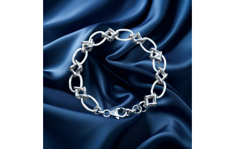 Pre-Loved Vintage Second Hand 925 Silver Bracelet 18g 2H925-284