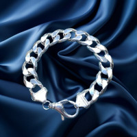 Pre-Loved Vintage Second Hand 925 Sterling Silver Bracelet 78.9g 2H925-321