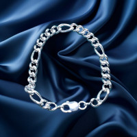 Pre-Loved Vintage Second Hand 925 Silver Bracelet 35.6g 2H925-336