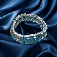 Pre-Loved Vintage Second Hand 925 Silver Bracelet 110.8g 2H925-338